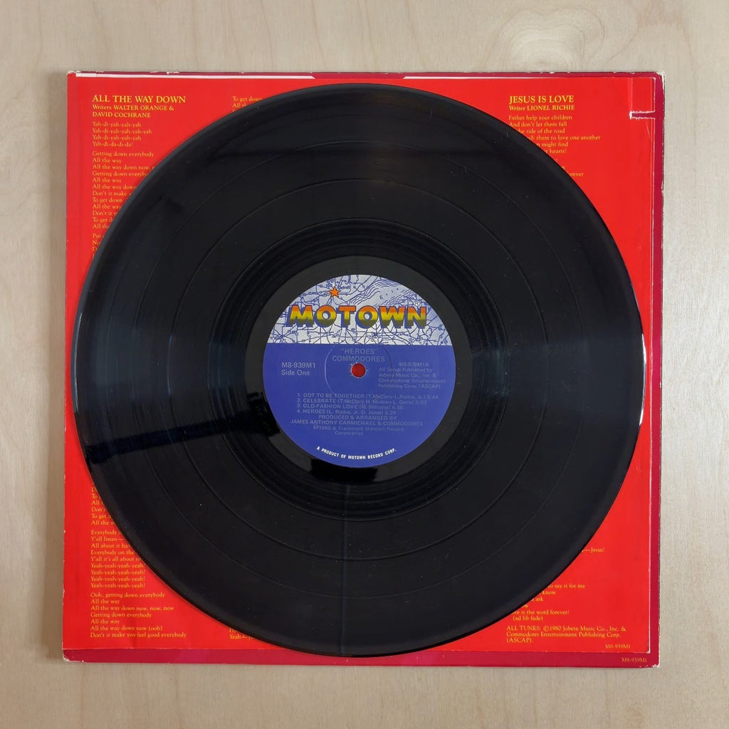 Commodores – Heroes – record label