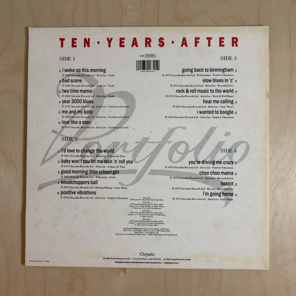 Ten Years After – Portfolio A History