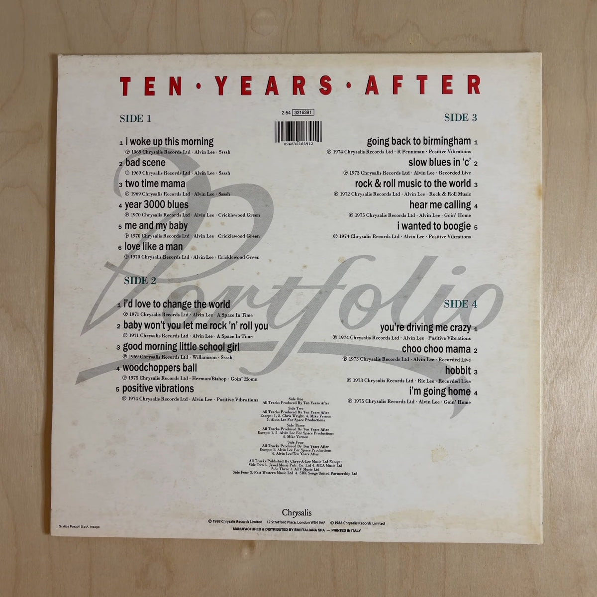 Ten Years After – Portfolio A History
