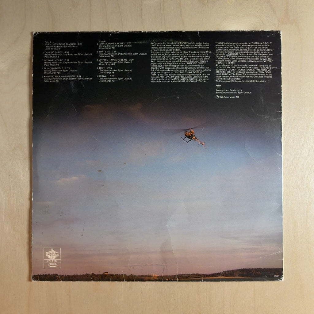 ABBA – Arrival – back cover