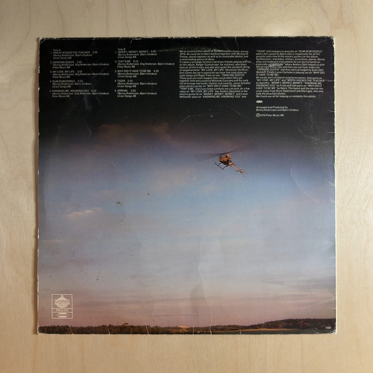 ABBA – Arrival – back cover