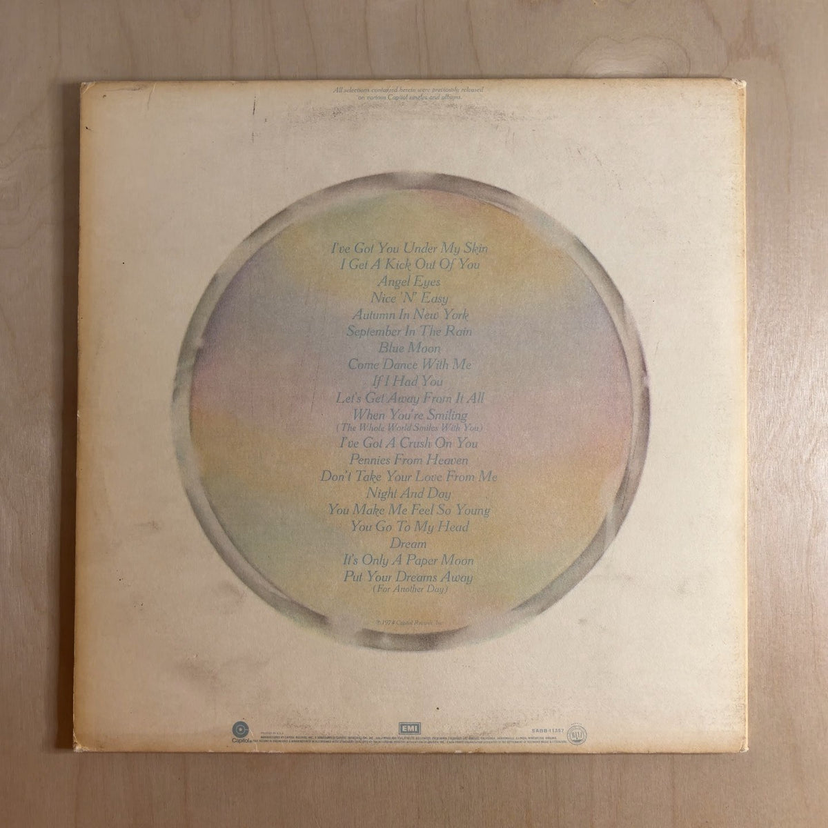 Frank Sinatra – Round #1 – back cover
