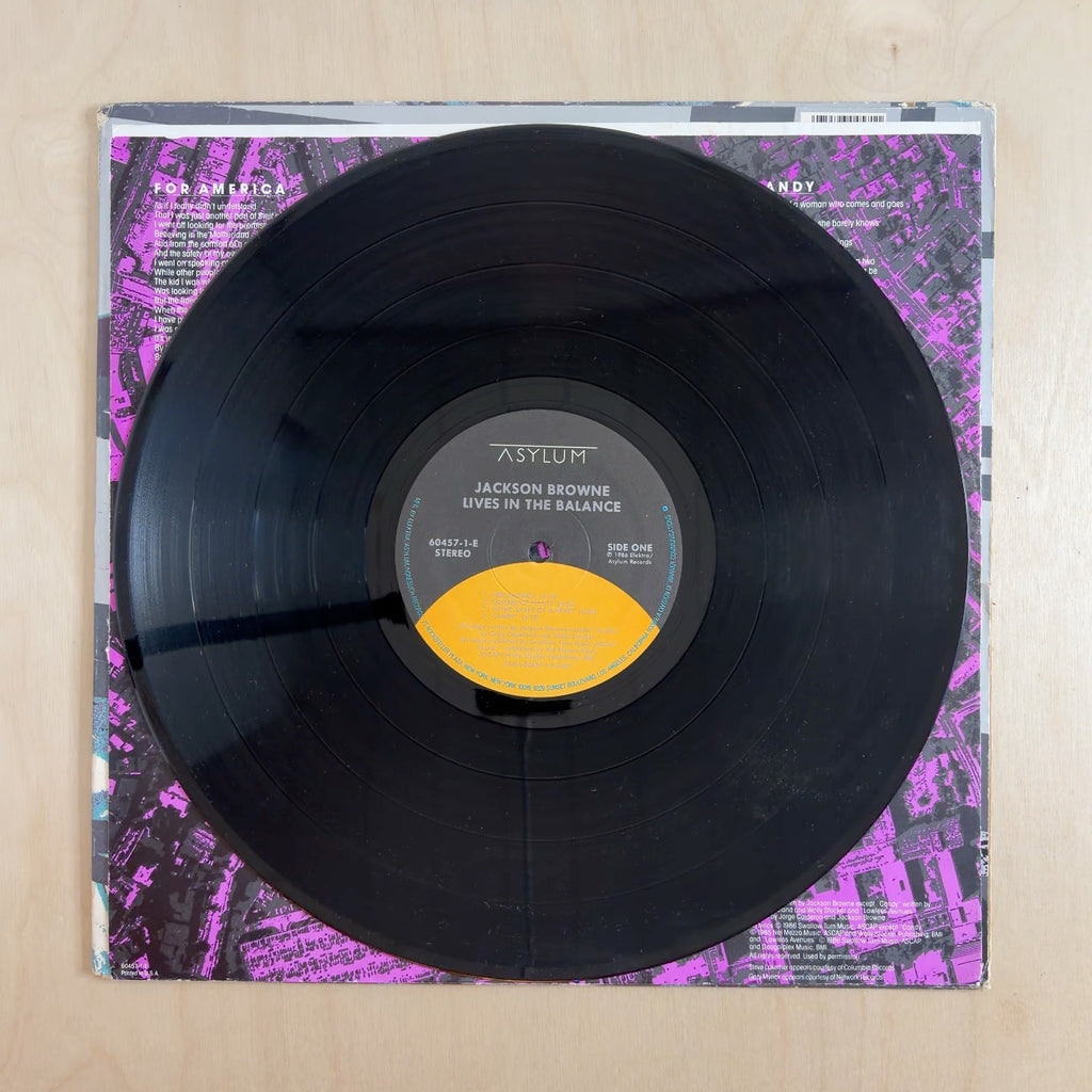 Jackson Browne – Lives In The Balance – record label