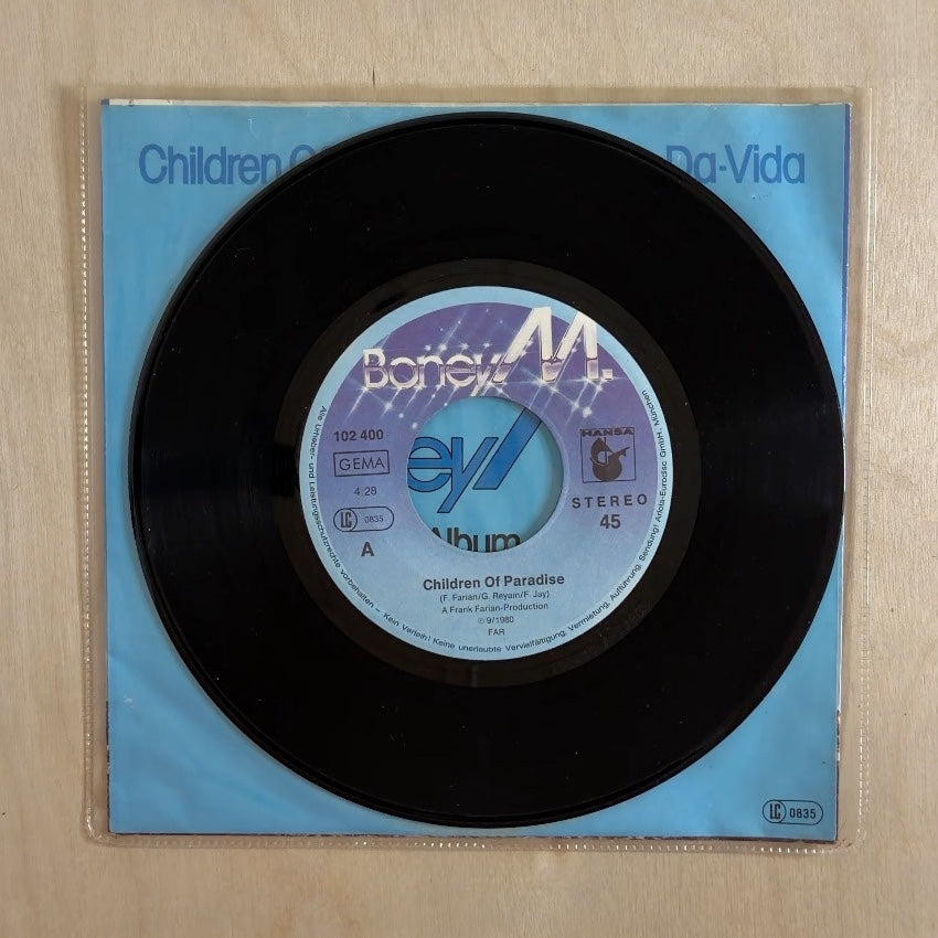 Boney M. – Children Of Paradise / Gadda-Da-Vida – record label