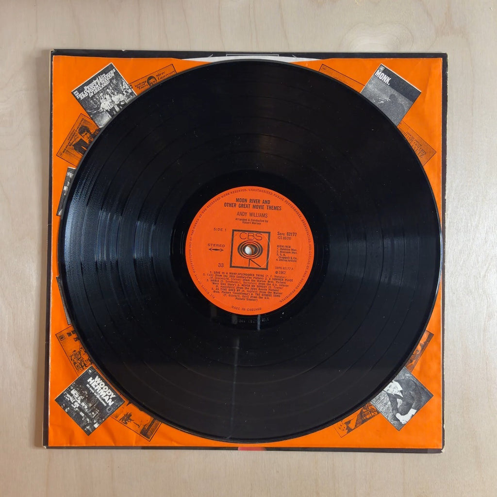 Andy Williams – Moon River & Other Great Movie Themes – record label