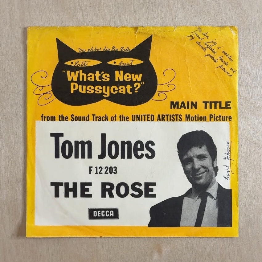 Tom Jones – What's New Pussycat? / The Rose – front cover