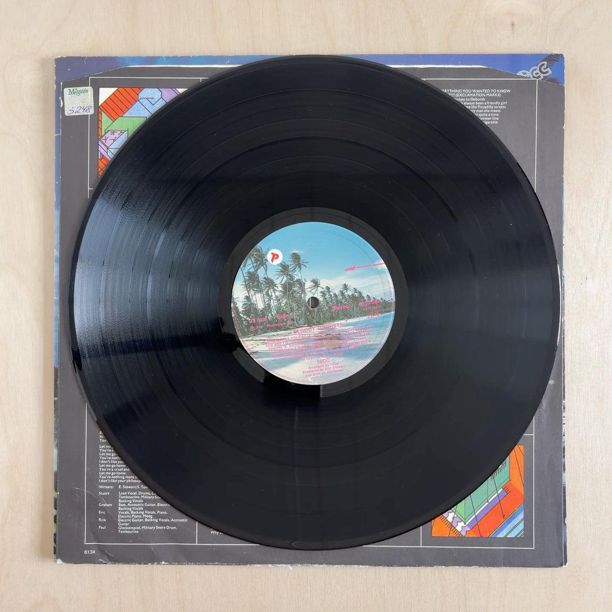 10cc – Bloody Tourists – record label