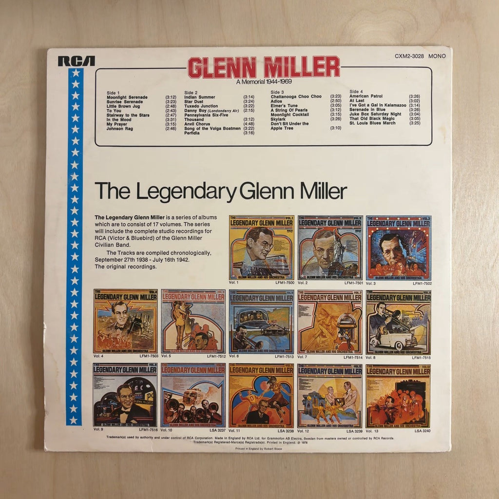 Glenn Miller And His Orchestra – Glenn Miller - A Memorial 1944-1969 – back cover