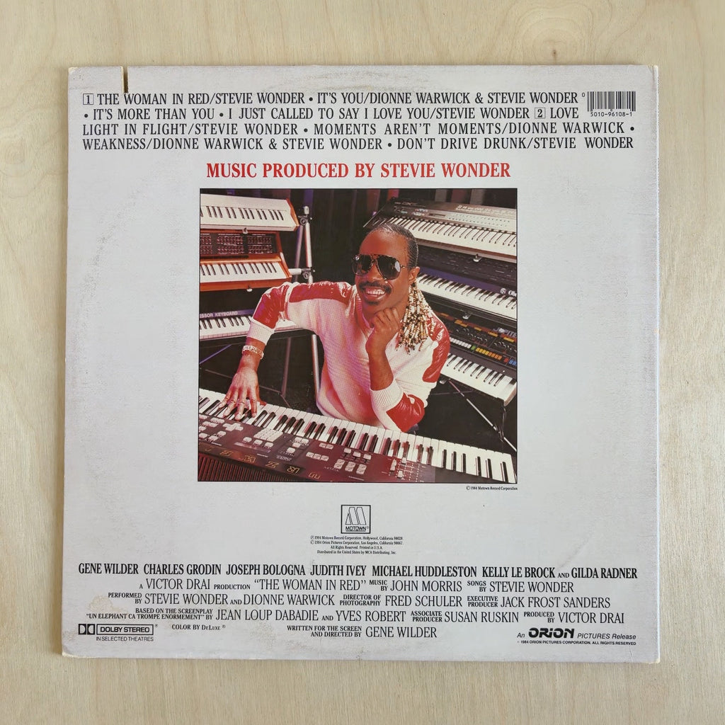 Stevie Wonder – Selections From The Original Motion Picture Soundtrack "The Woman In Red" – back cover