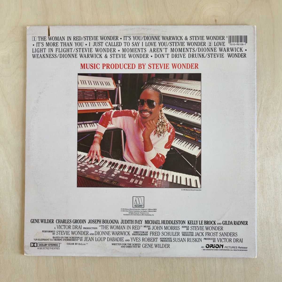 Stevie Wonder – Selections From The Original Motion Picture Soundtrack "The Woman In Red" – back cover