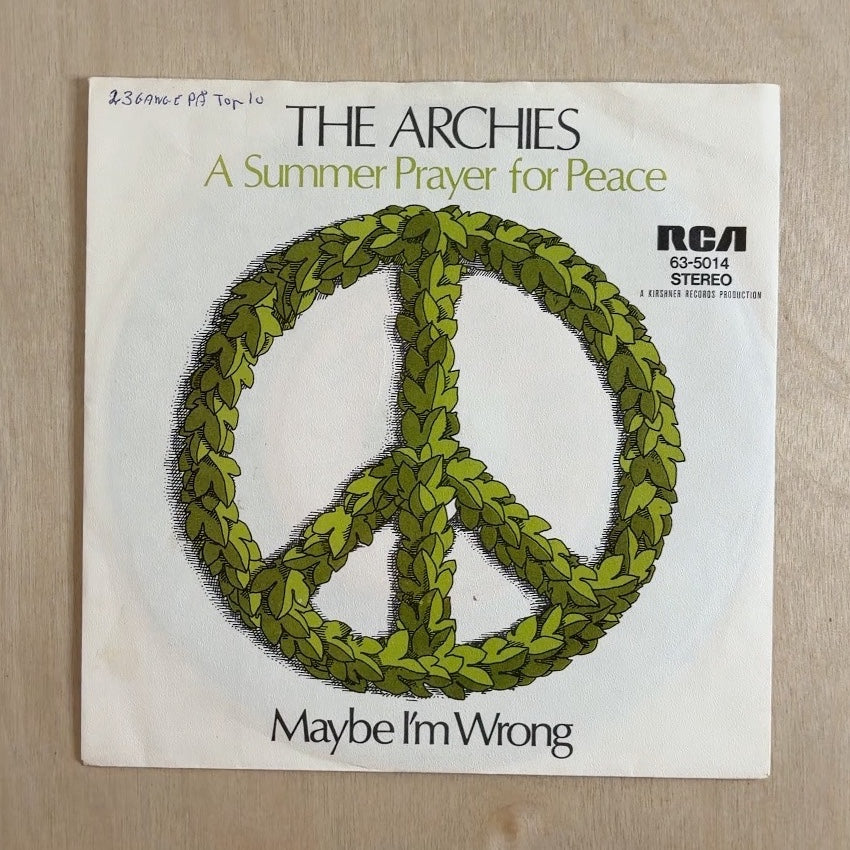 The Archies – A Summer Prayer For Peace – back cover