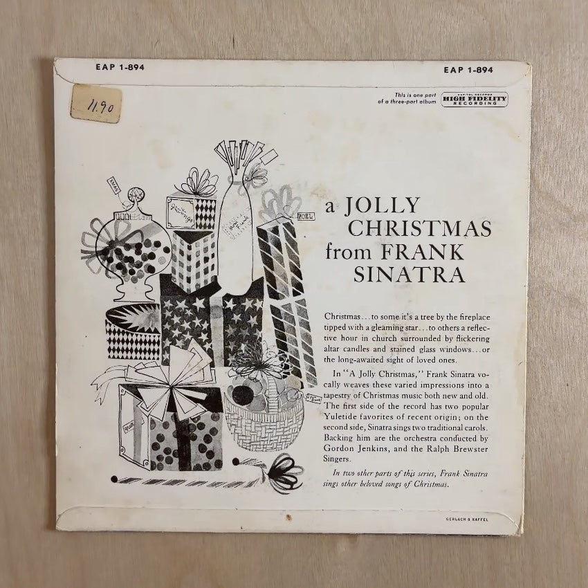 Frank Sinatra – A Jolly Christmas From Frank Sinatra (Part 1) – back cover