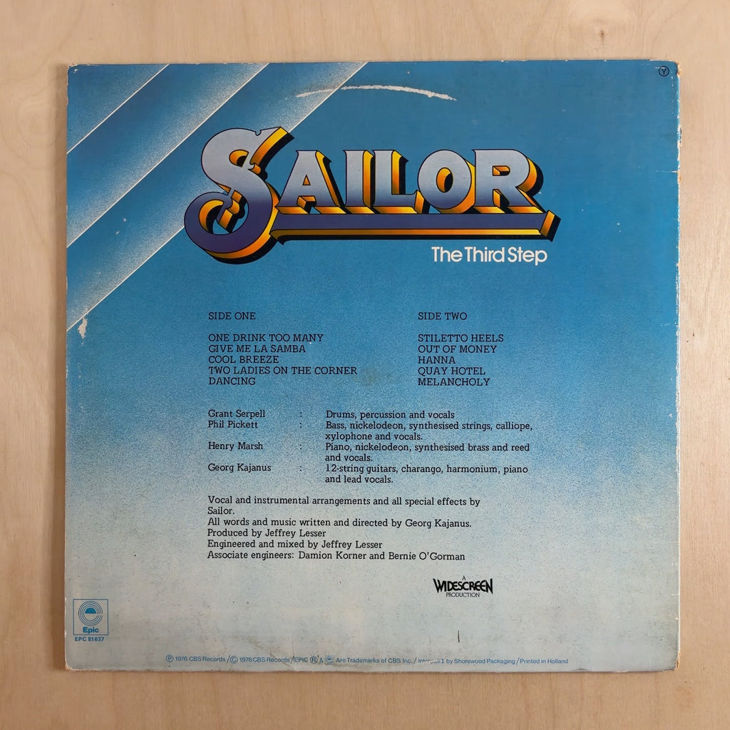 Sailor – The Third Step – back cover