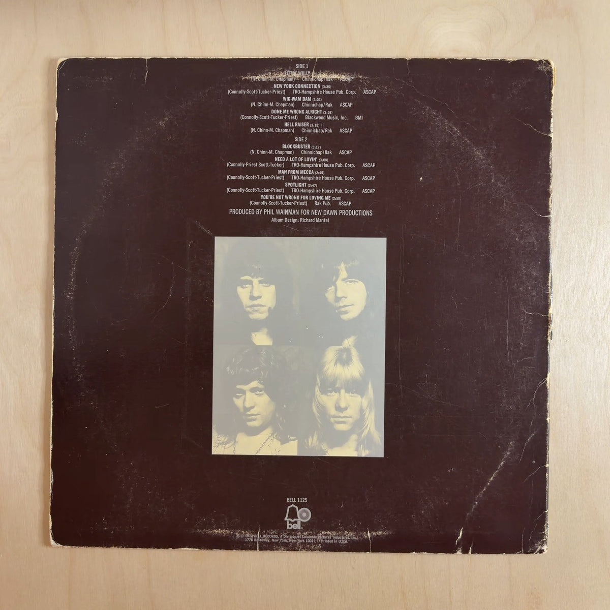The Sweet – The Sweet Featuring "Little Willy" & "Blockbuster" – back cover