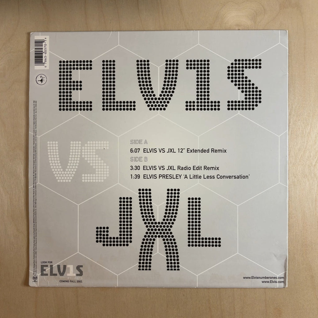 Elvis Presley, Junkie XL – A Little Less Conversation – back cover