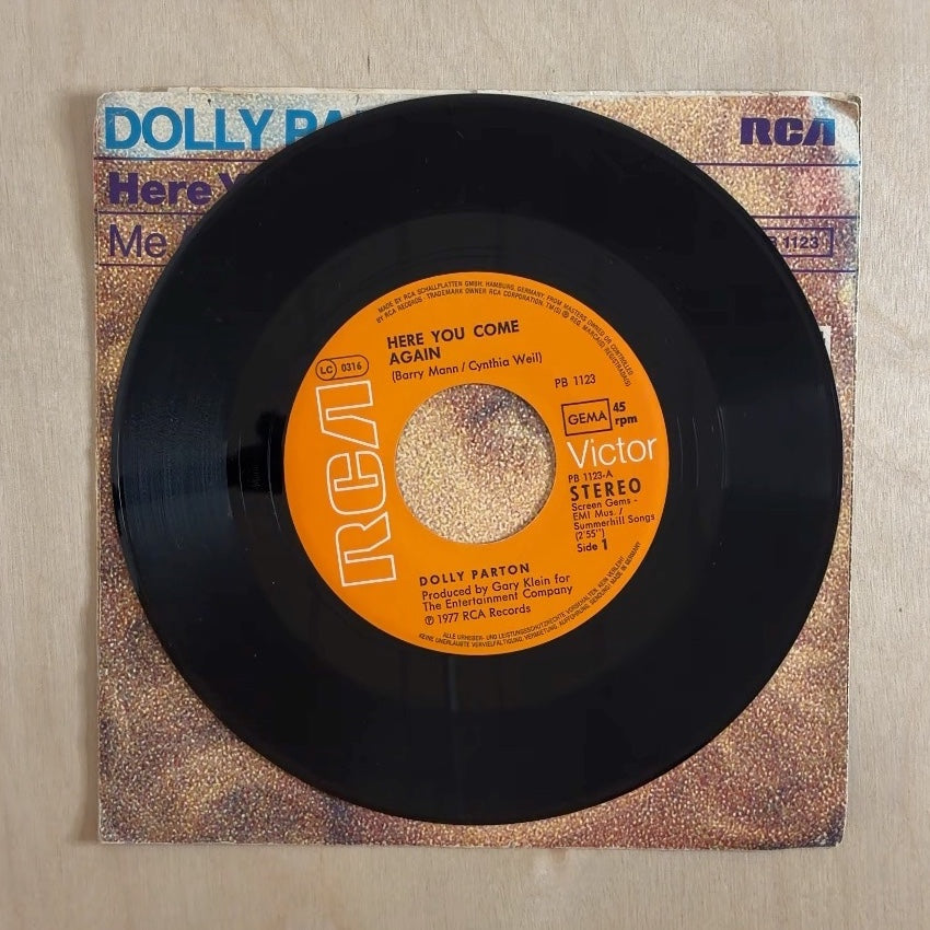 Dolly Parton – Here You Come Again – record label