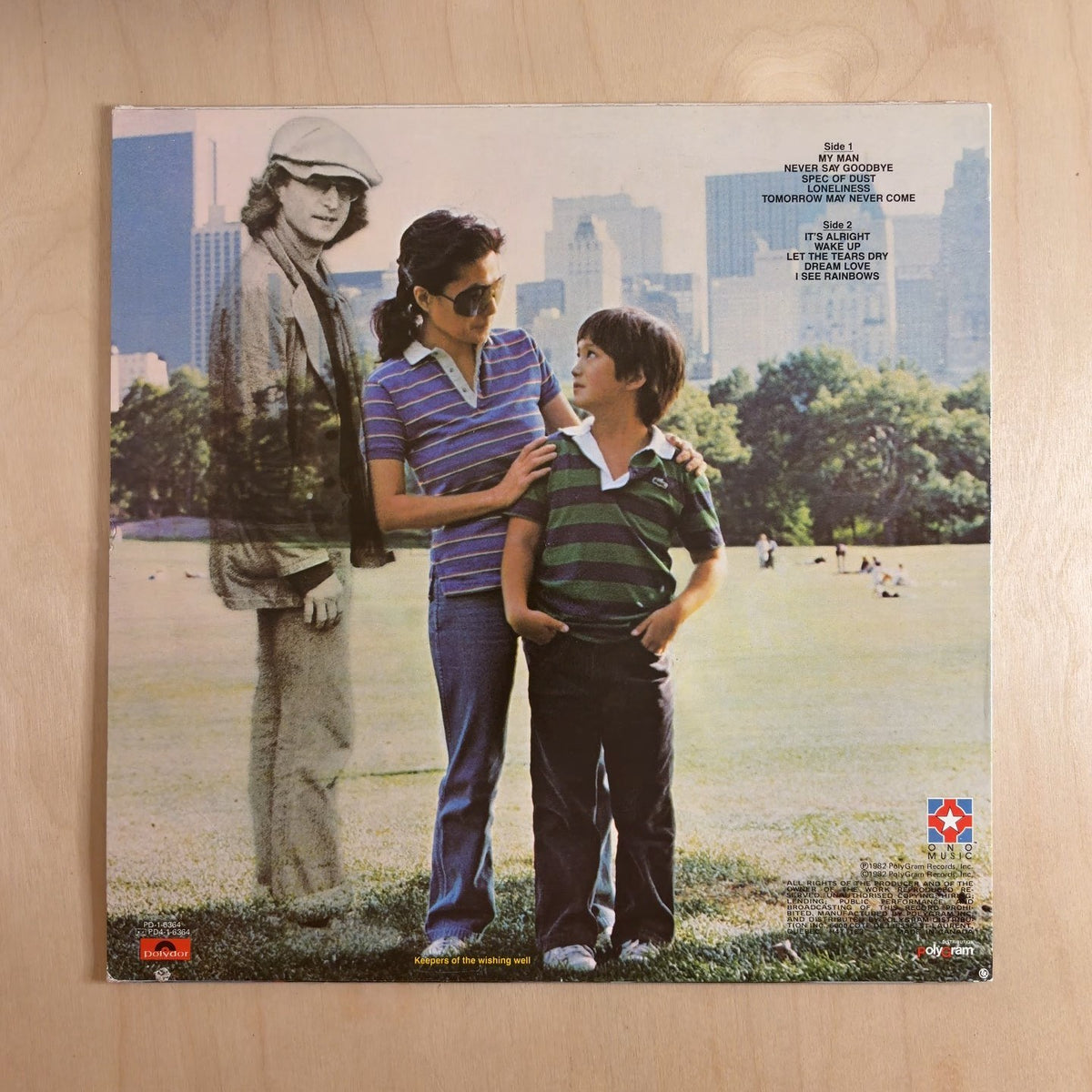 Yoko Ono – It's Alright (I See Rainbows) – back cover