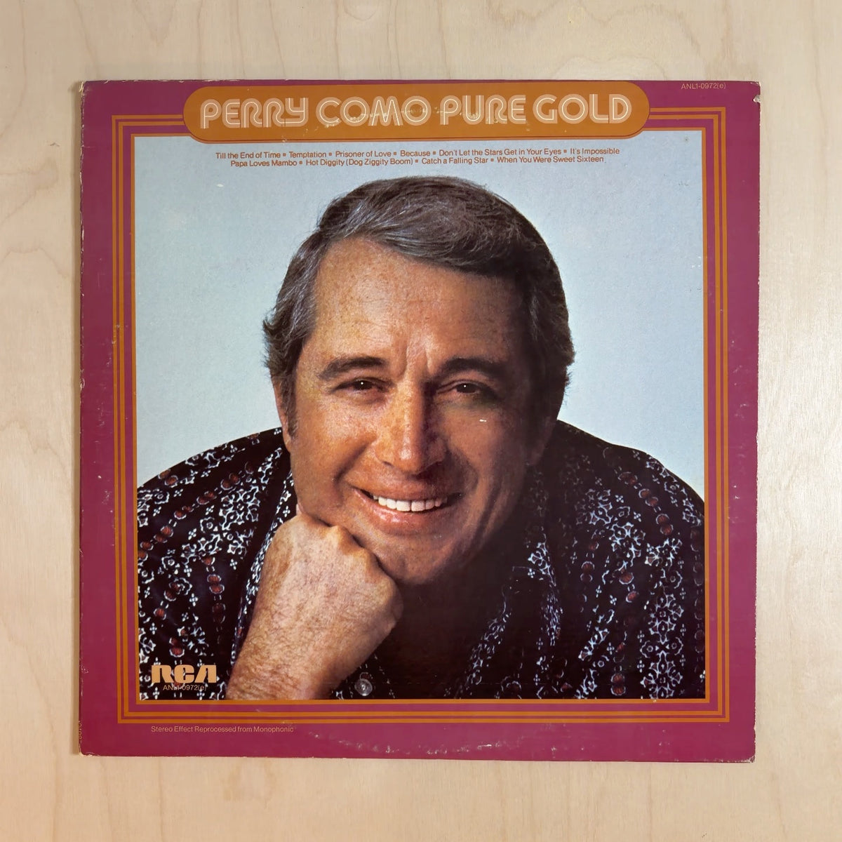 Perry Como – Pure Gold – front cover