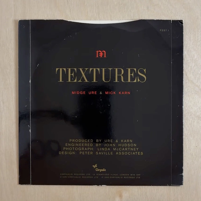 Midge Ure, Mick Karn – After A Fashion – back cover