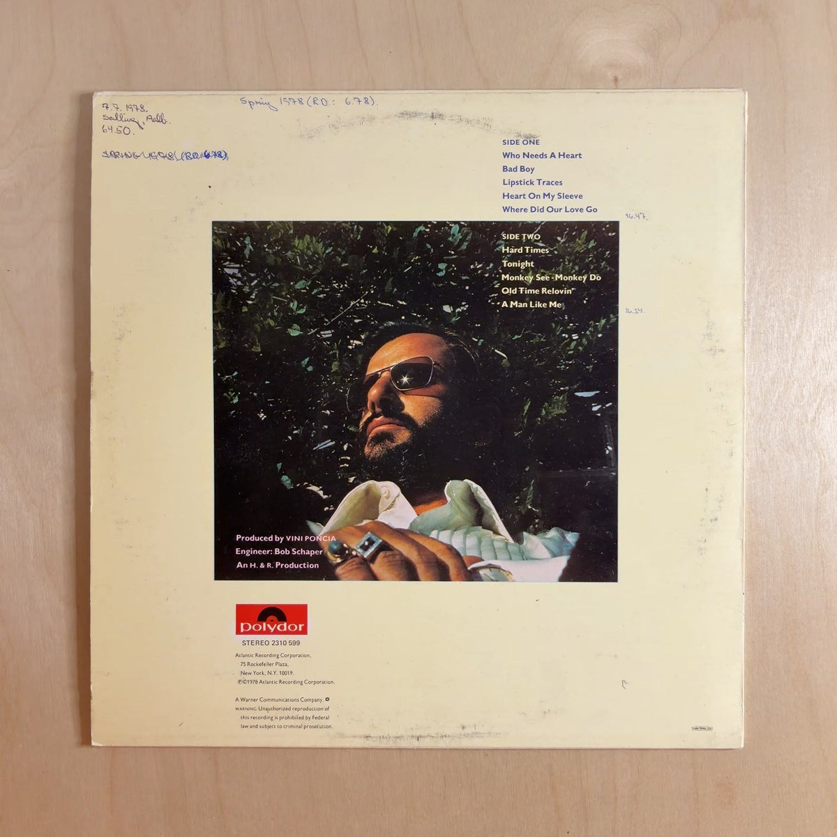 Ringo Starr – Bad Boy – back cover