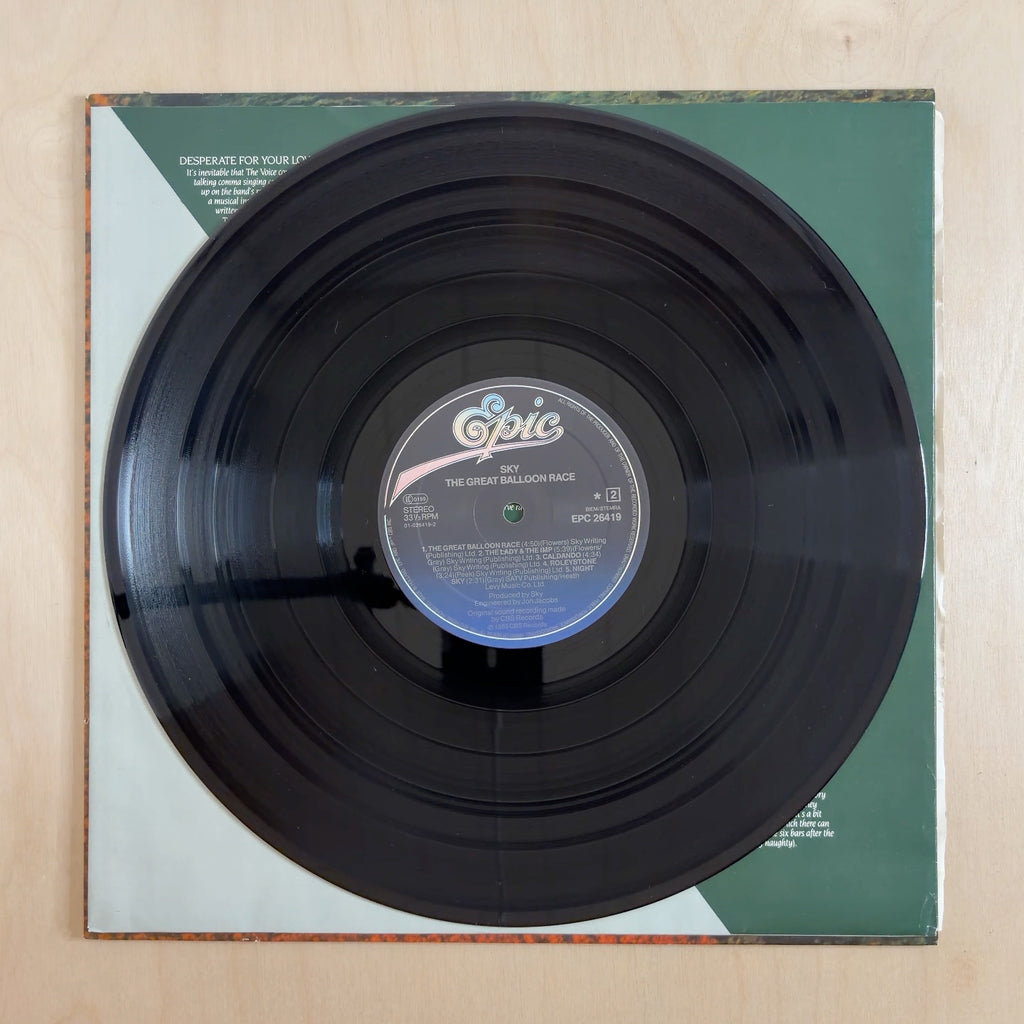 Sky – The Great Balloon Race – record label