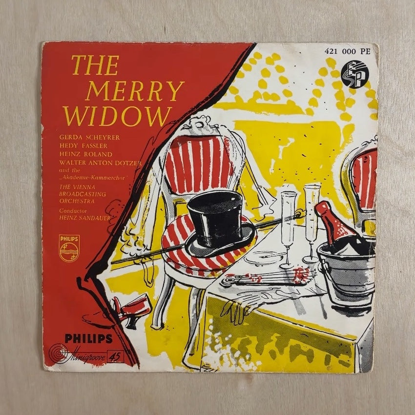 Gerda Scheyrer, Hedy Fassler, Heinz Roland, Walter-Anton Dotzer, Wiener Akademie Kammerchor, Das Große Wiener Rundfunkorchester – Den Glade Enke (The Merry Widow) – front cover