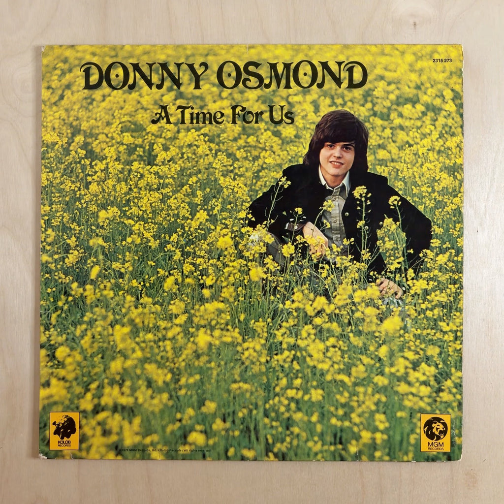 Donny Osmond – A Time For Us – front cover