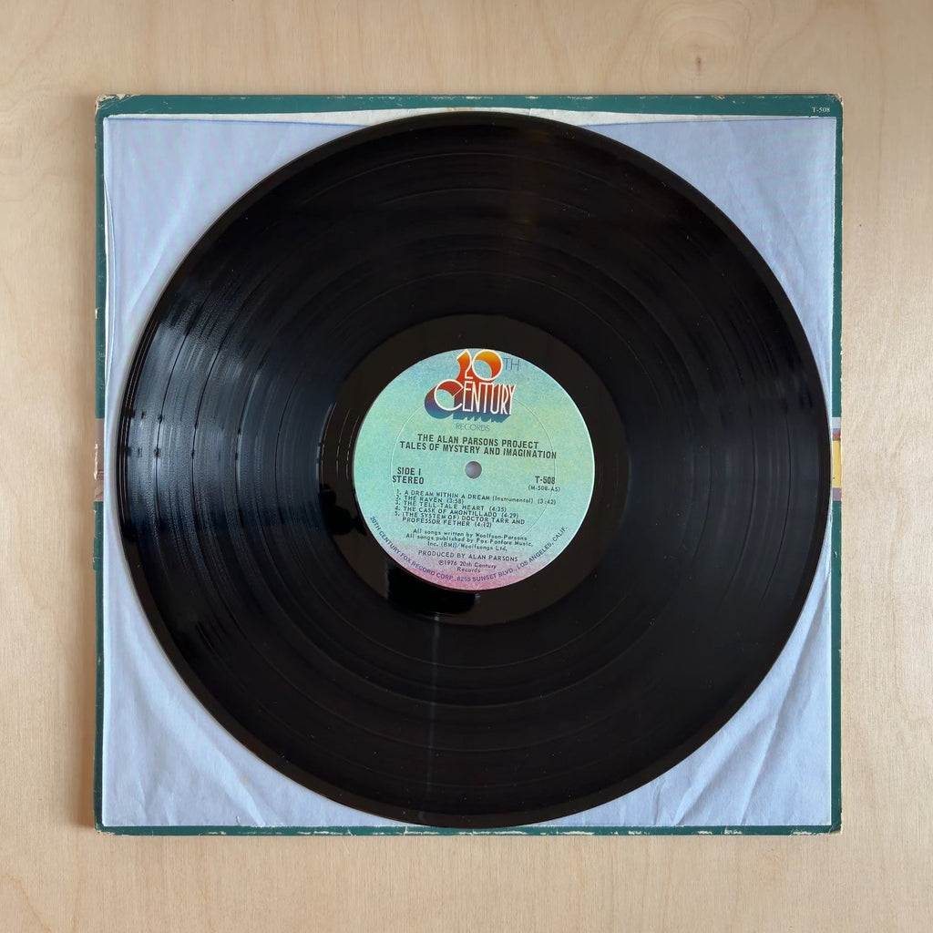 The Alan Parsons Project – Tales Of Mystery And Imagination – record label