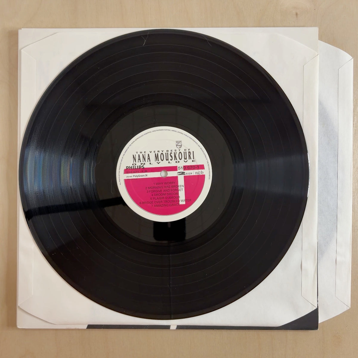 Nana Mouskouri – Only Love - The Very Best Of Nana Mouskouri – record label