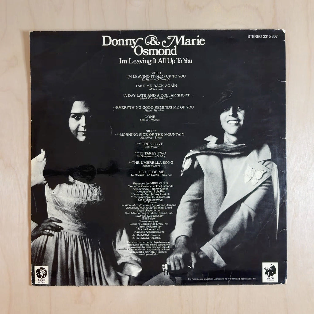 Donny & Marie Osmond – I'm Leaving It All Up To You