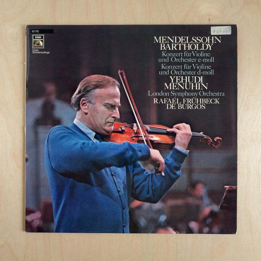 Felix Mendelssohn-Bartholdy, Yehudi Menuhin, London Symphony Orchestra, Rafael Frühbeck De Burgos – Konzert Für Violine Und Orchester E-moll / Konzert Für Violine Und Orchester D-moll – front cover