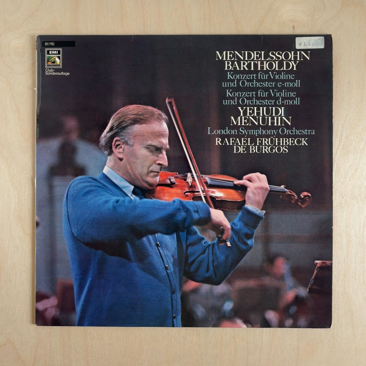 Felix Mendelssohn-Bartholdy, Yehudi Menuhin, London Symphony Orchestra, Rafael Frühbeck De Burgos – Konzert Für Violine Und Orchester E-moll / Konzert Für Violine Und Orchester D-moll – front cover