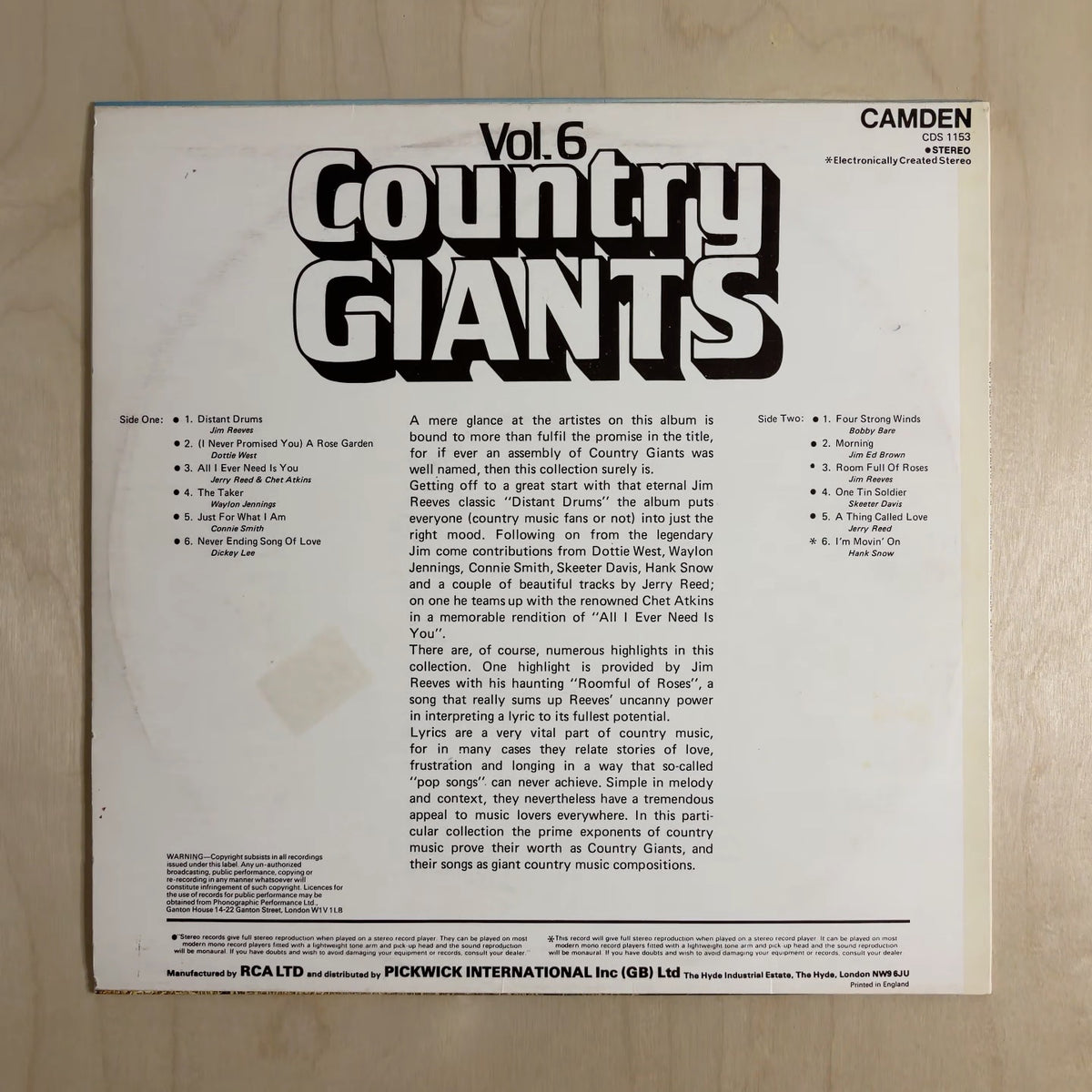 Various – Country Giants Vol. 6