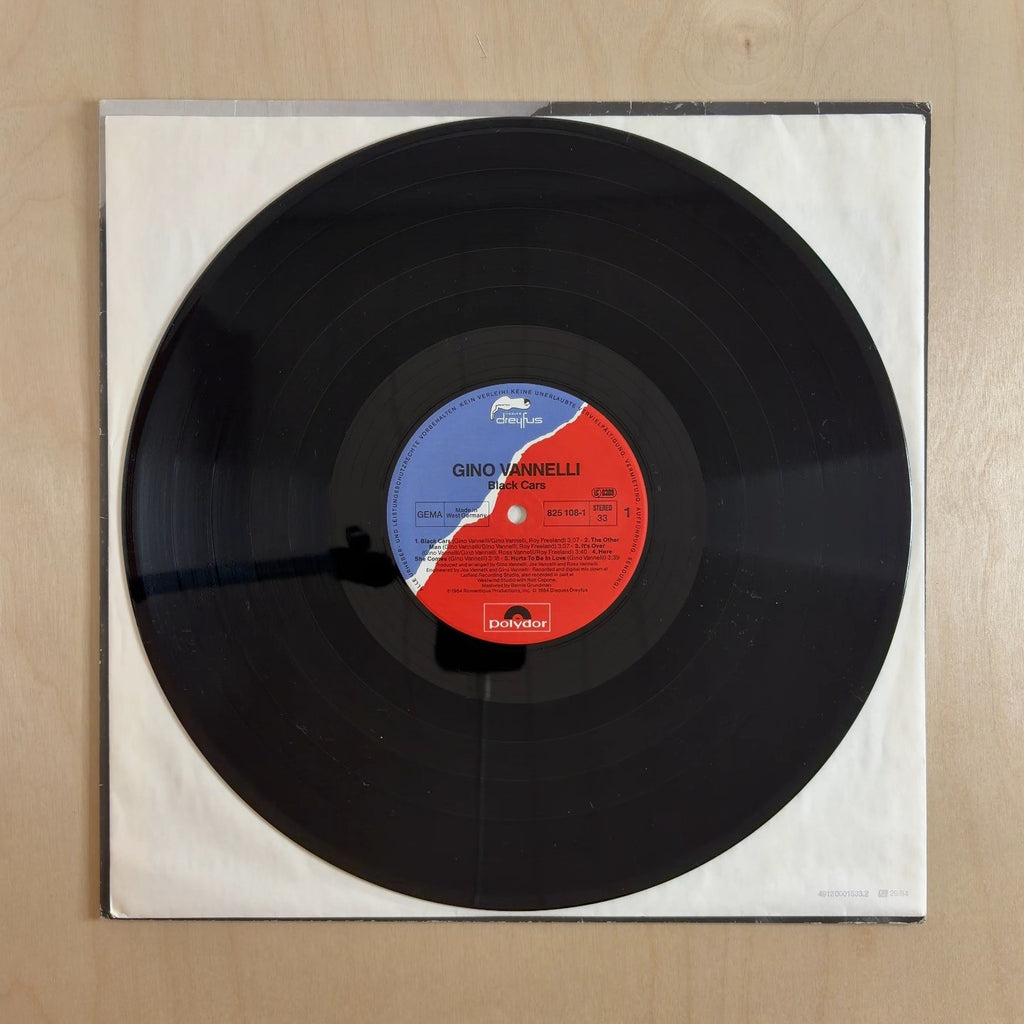 Gino Vannelli – Black Cars – record label