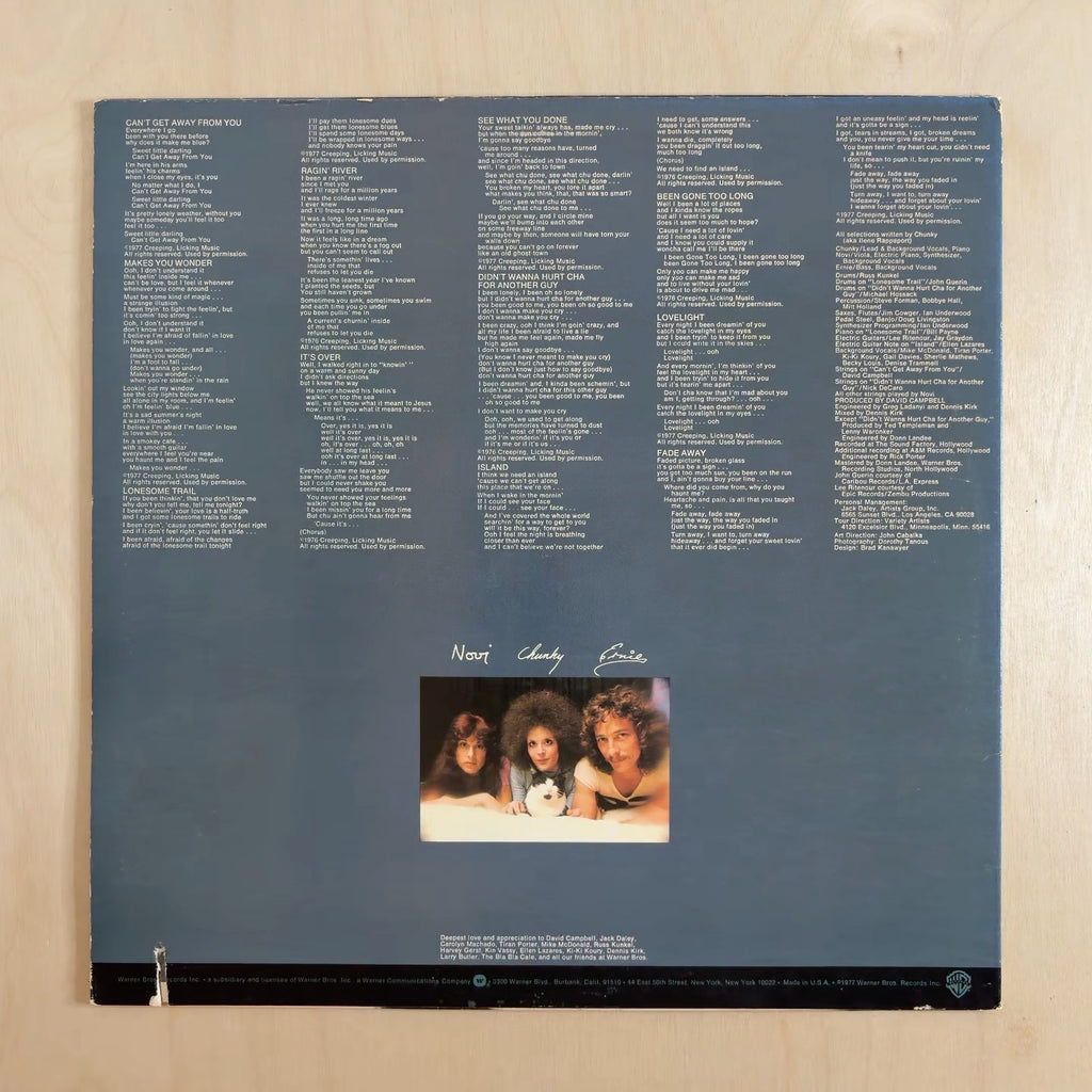 Chunky, Novi & Ernie – Chunky, Novi & Ernie – back cover