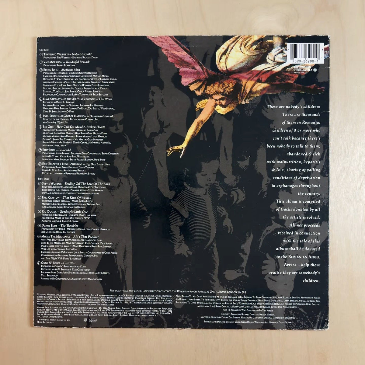 Various – Nobody's Child - Romanian Angel Appeal – back cover