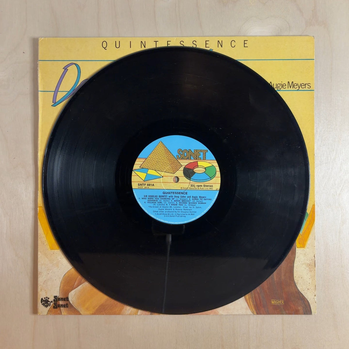Sir Douglas Quintet – Quintessence – record label