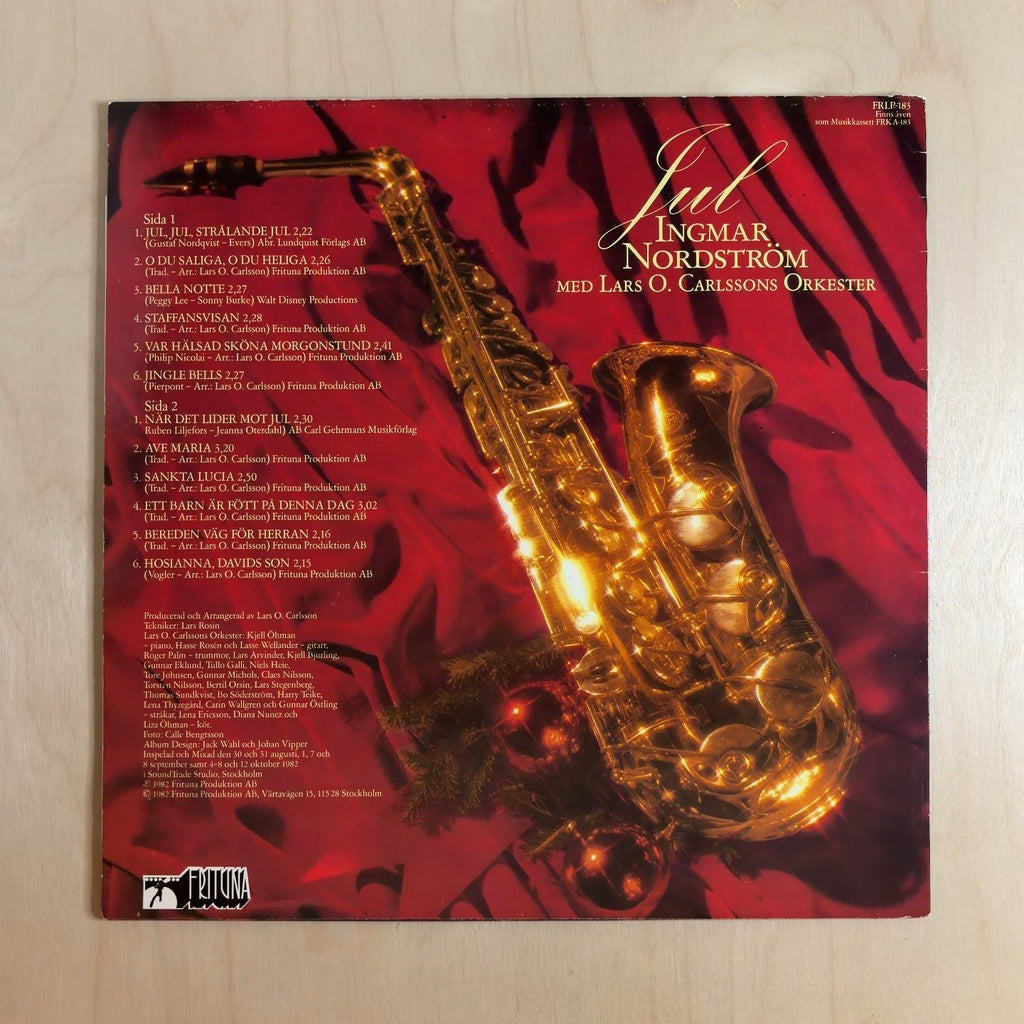 Ingmar Nordström, Lars O. Carlssons Kör & Orkester – Jul – back cover