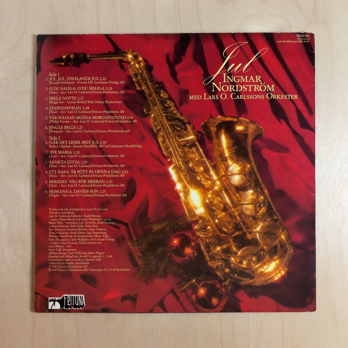 Ingmar Nordström, Lars O. Carlssons Kör & Orkester – Jul – back cover