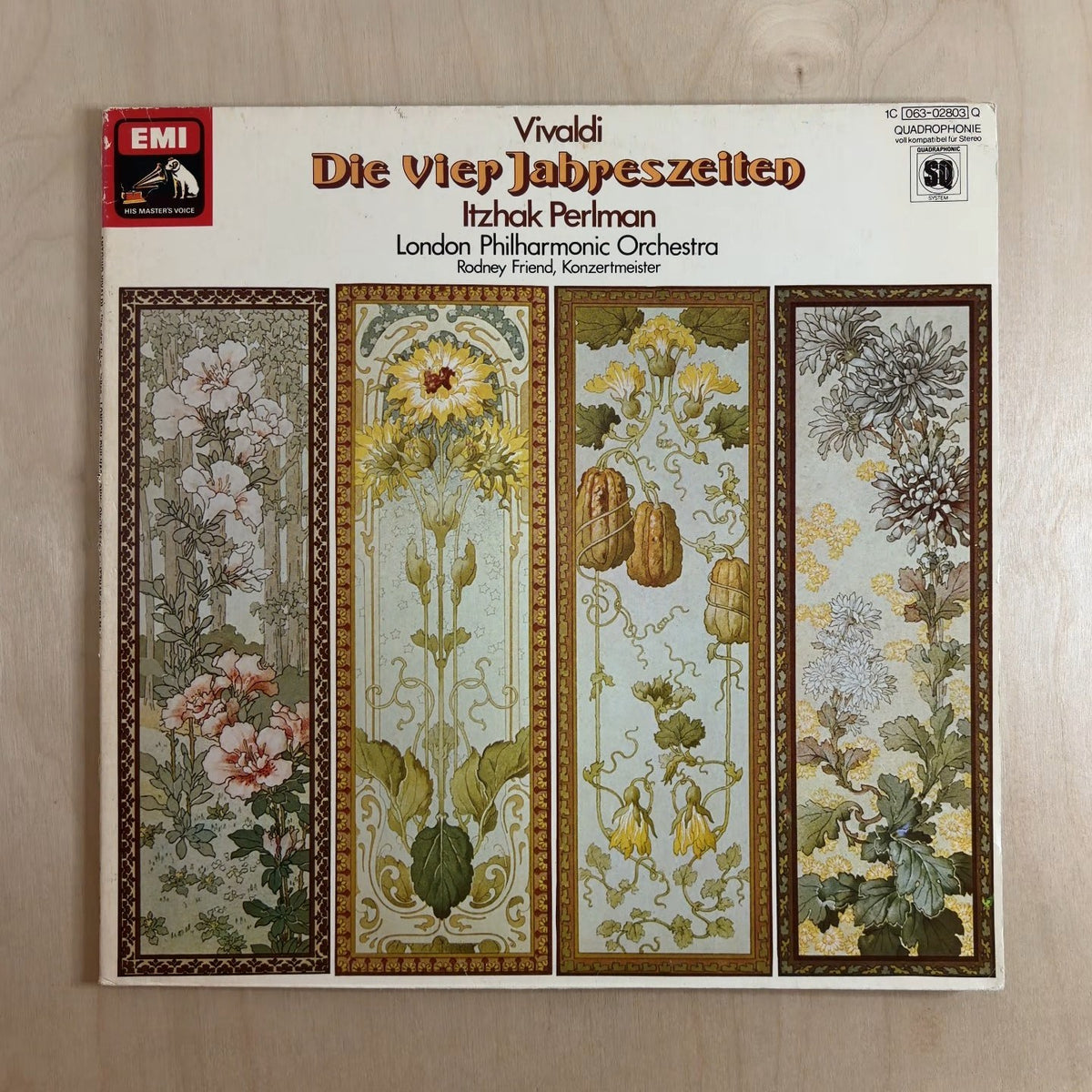 Antonio Vivaldi, Itzhak Perlman, London Philharmonic Orchestra, Rodney Friend – Die Vier Jahreszeiten – front cover