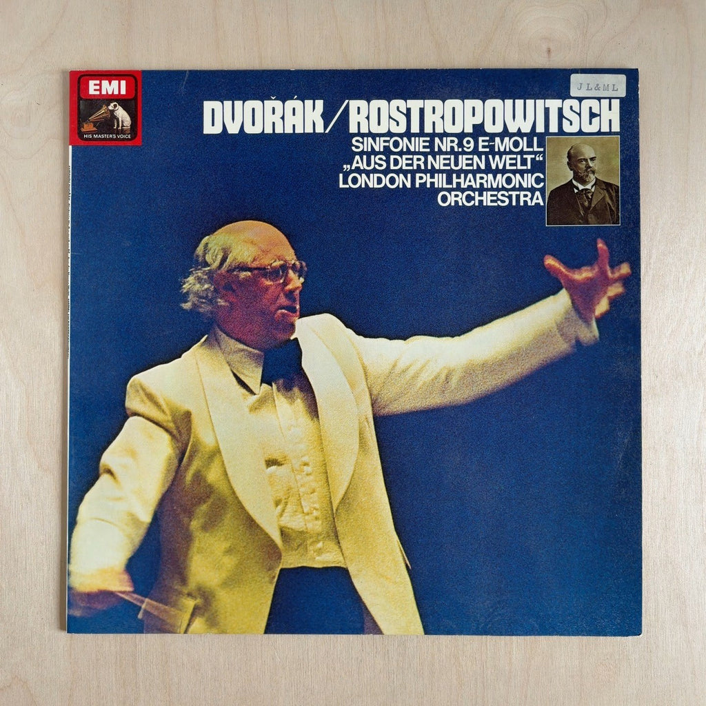 Antonín Dvořák, Mstislav Rostropovich, London Philharmonic Orchestra – Sinfonie Nr. 9 E-Moll Op.95 "Aus Der Neuen Welt" – front cover