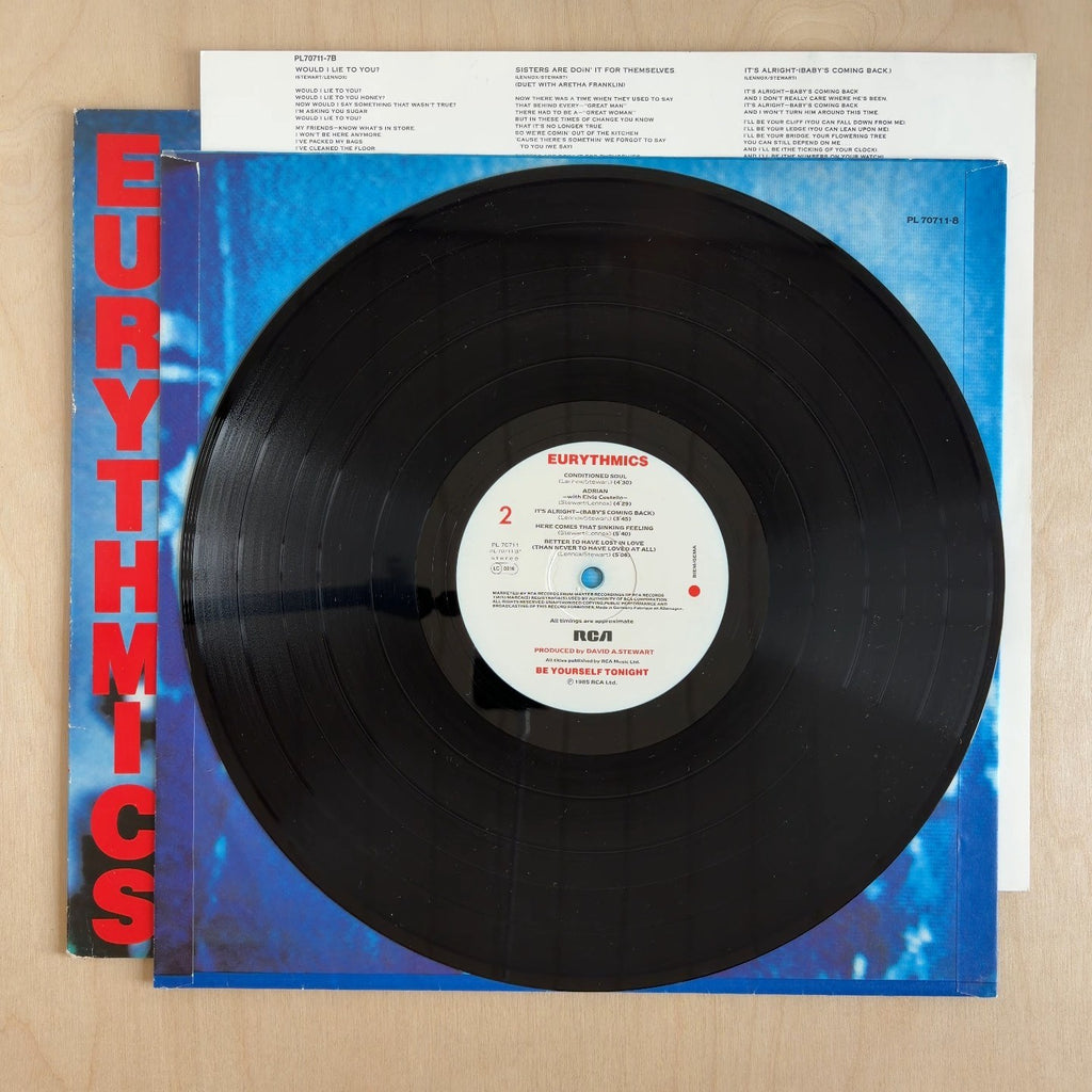 Eurythmics – Be Yourself Tonight – record label