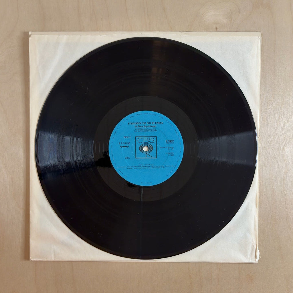 Pierre Boulez, Igor Stravinsky, The Cleveland Orchestra – Le Sacre Du Printemps – record label