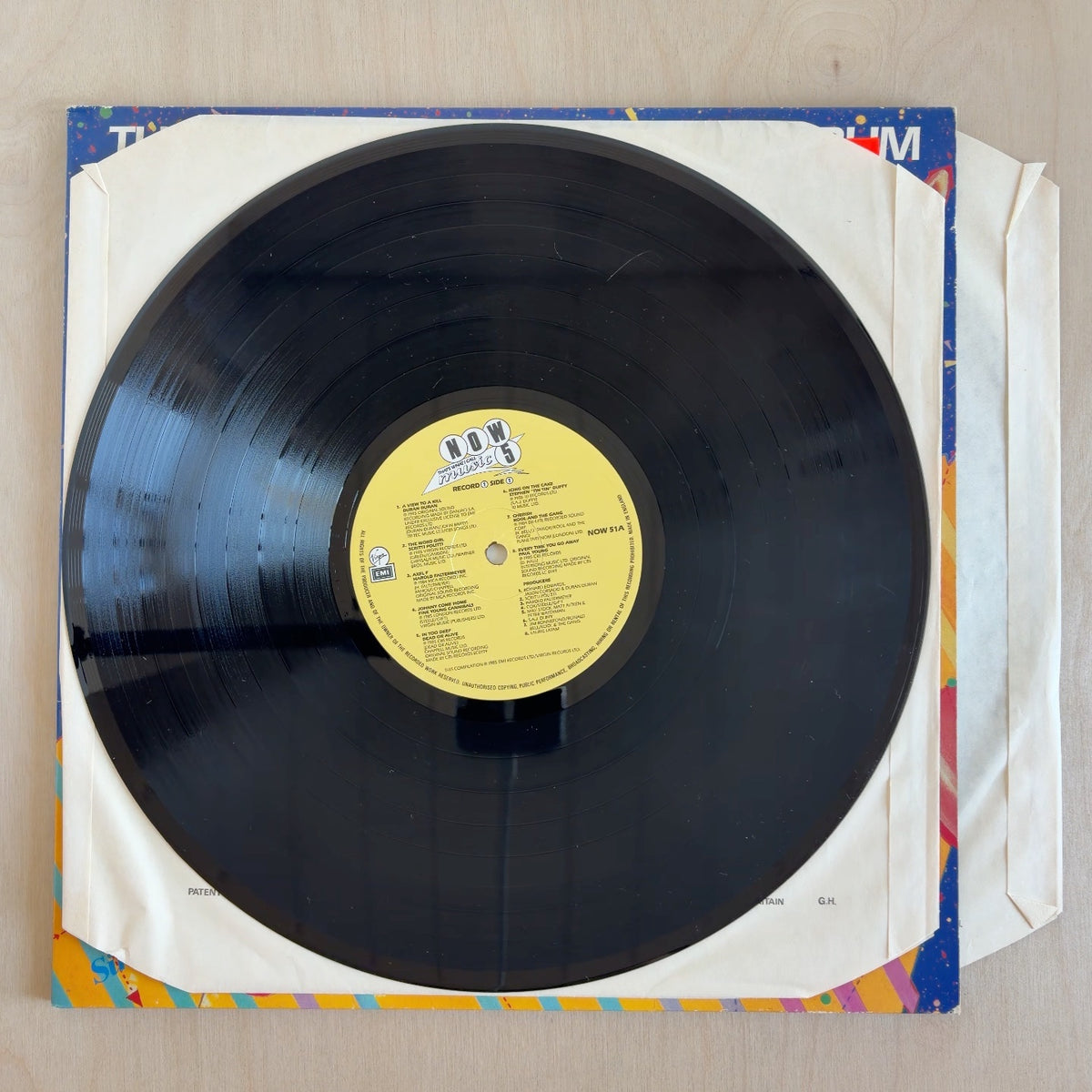 Various – Now That's What I Call Music 5 – record label