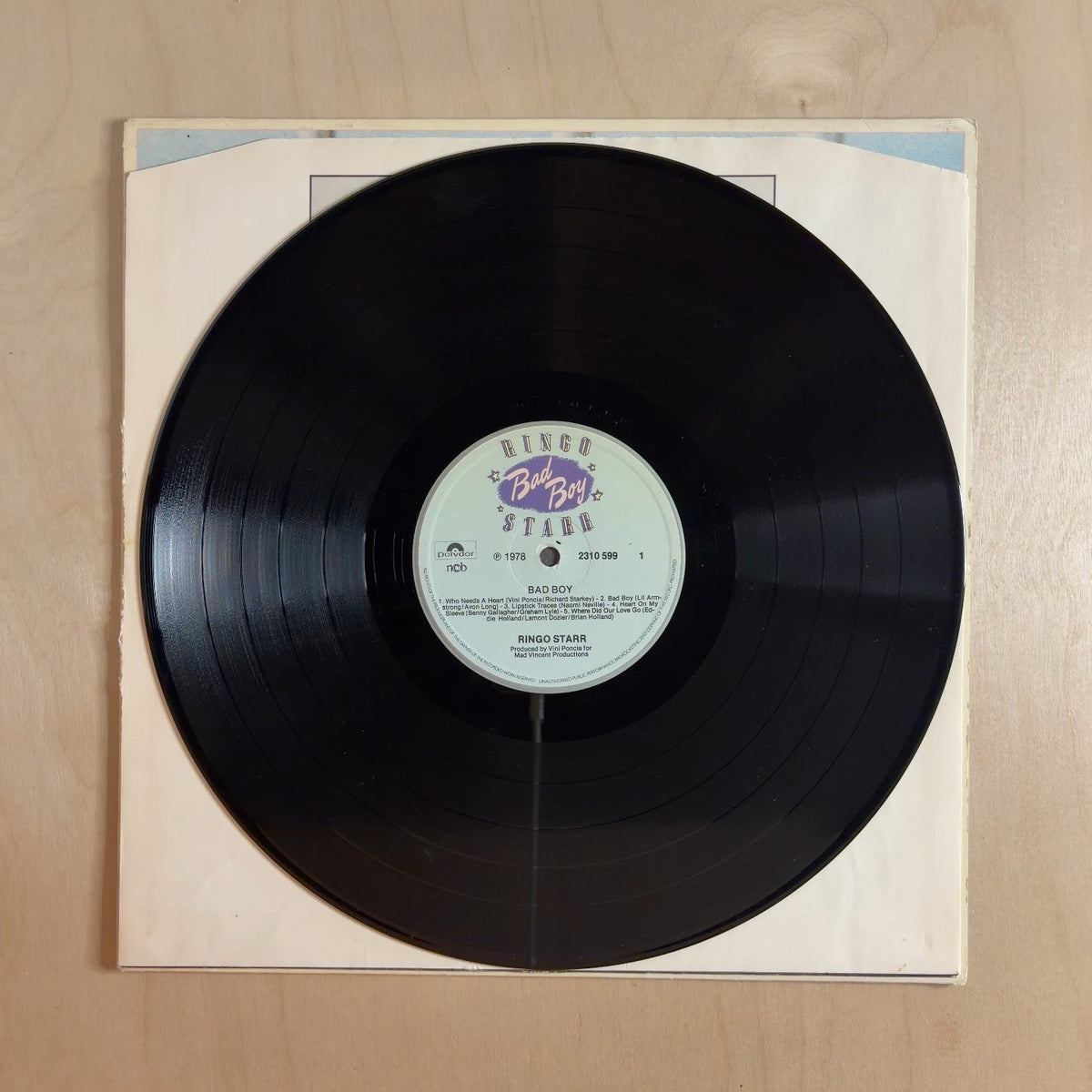 Ringo Starr – Bad Boy – record label