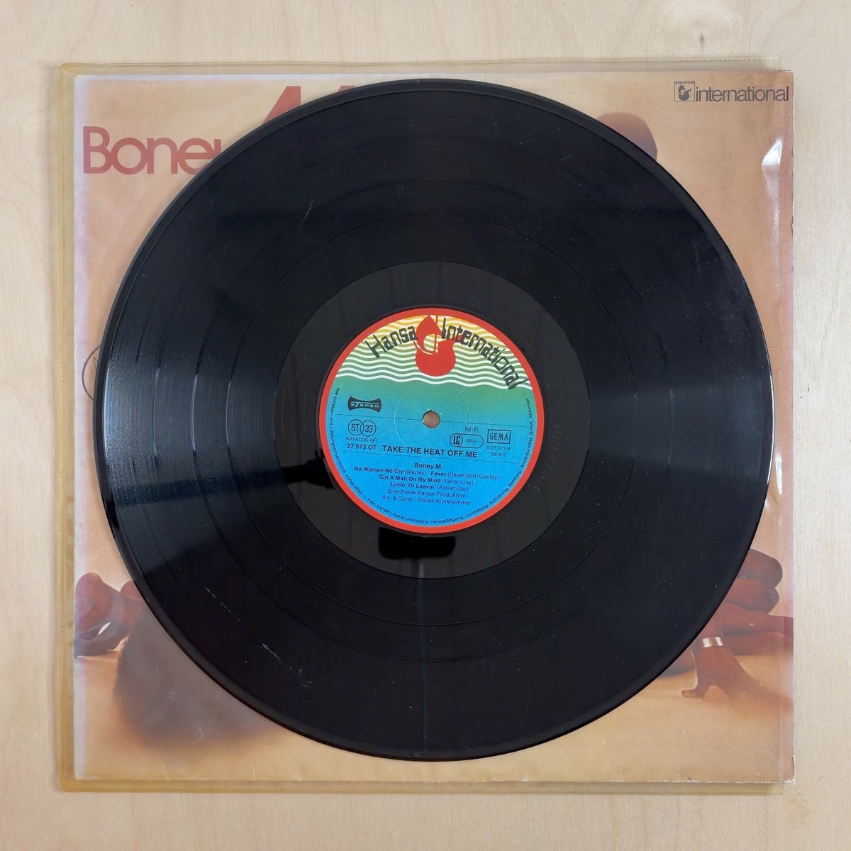 Boney M. – Take The Heat Off Me – record label