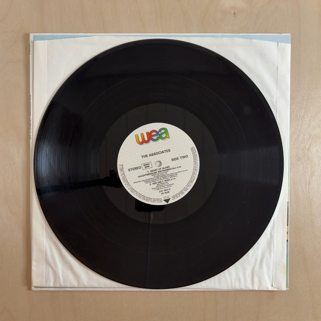 The Associates – Heart Of Glass (Auchterhouse Mix) – record label