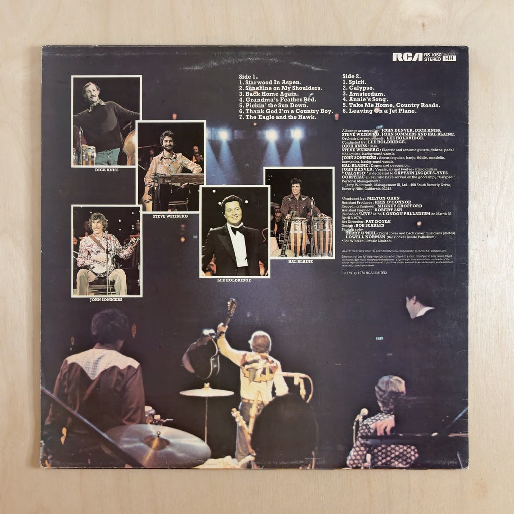 John Denver – Live In London – back cover