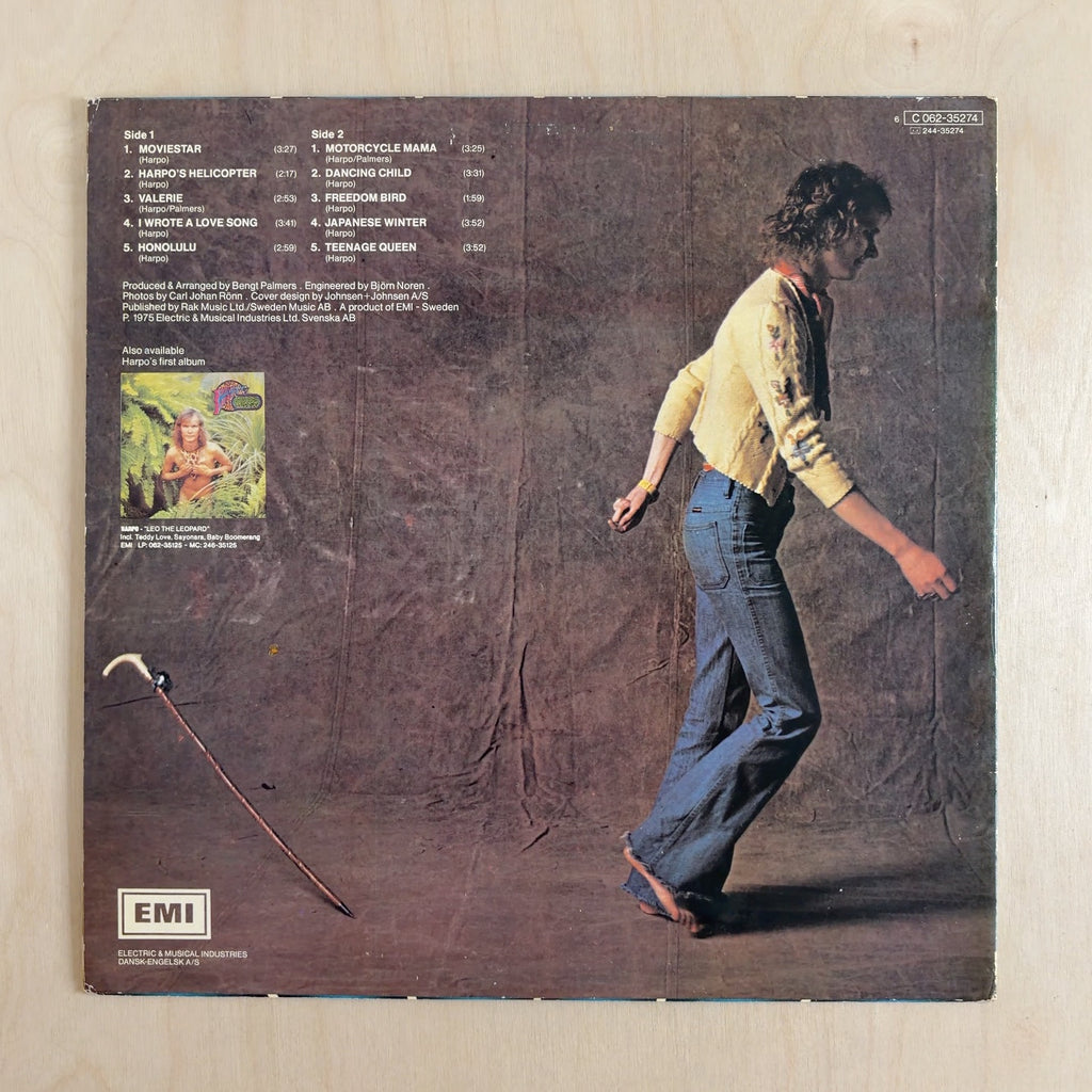 Harpo – Moviestar – back cover