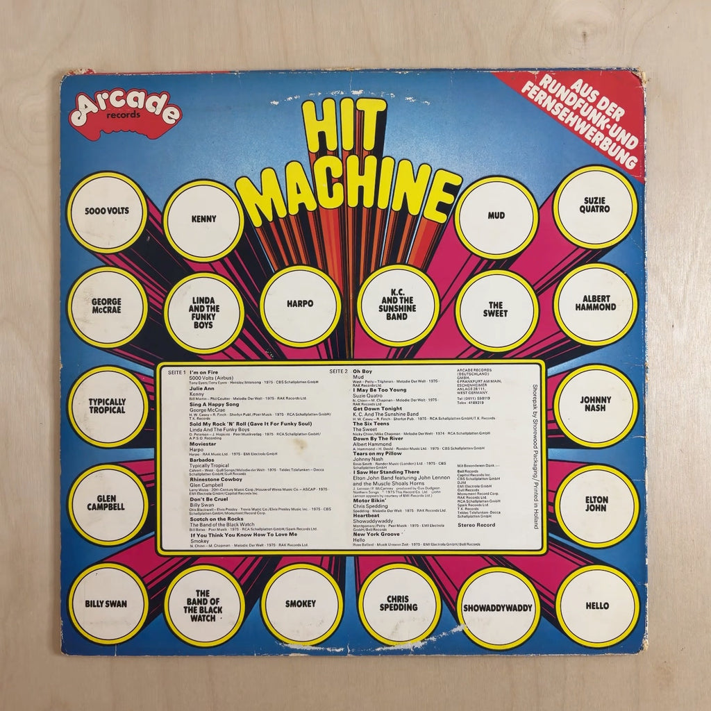 Various – Hit Machine – back cover